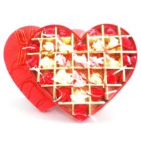 A Sweet Heart Box Filled with Heart Shape Assorted Chocolates